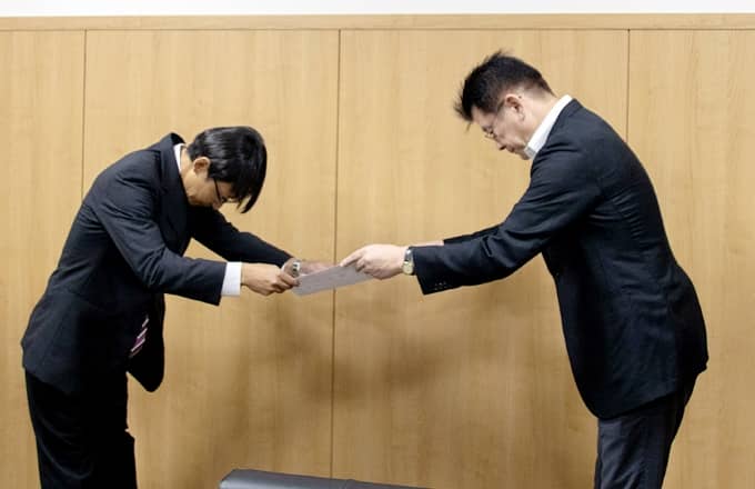 津和野町より感謝状を授与した際の写真02